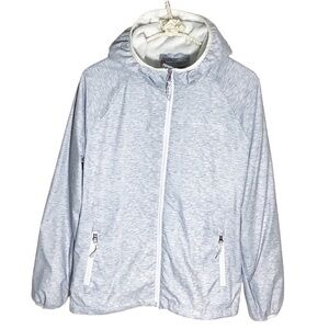 FREE  COUNTRY WINDBREAKER SPRING LIGHT GRAY JACKET